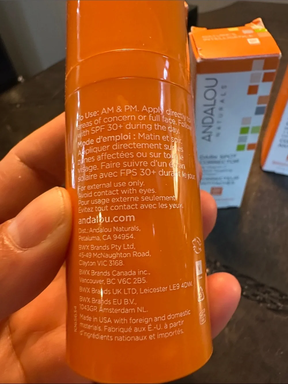 Andalou Naturals Dark Spot Corrector - Orange/White